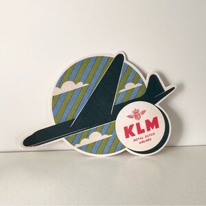 Hold Louis Vuitton jumbo luggage sticker KLM Royal Dutch Airlines